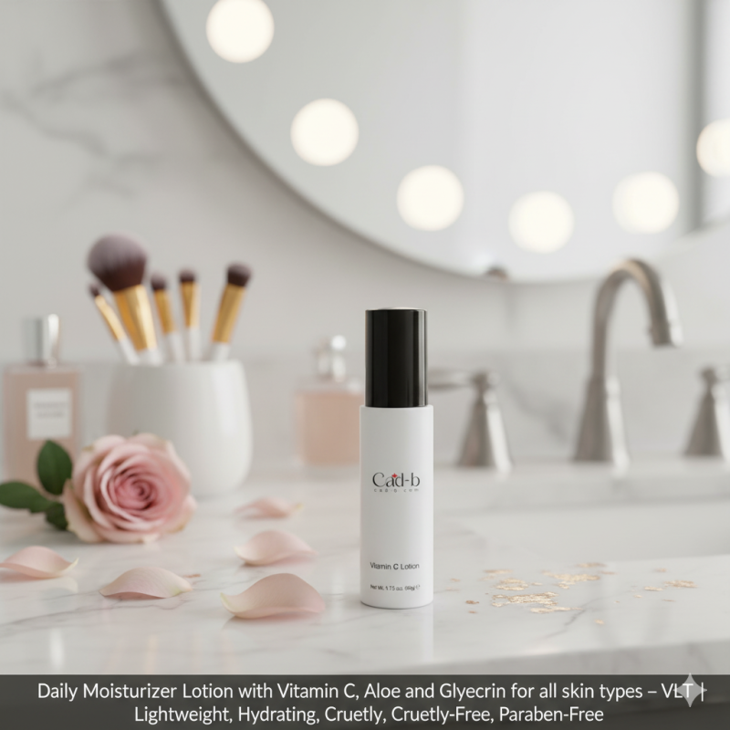 Daily Moisturizer Lotion with Vitamin C, Aloe & Glycerin – Hydrating Face Cream for All Skin Types – VLT